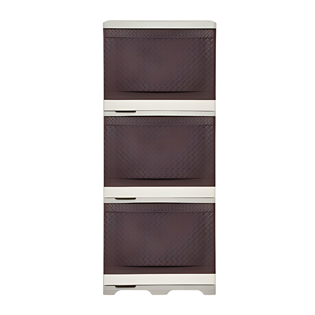 Zooey STARBOX RATTAN CABINET TRIO 3 LAYERS (789-RTRIO)